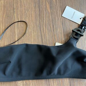 COPY - Black One-Shoulder Bikini Top ZIMMERMANN